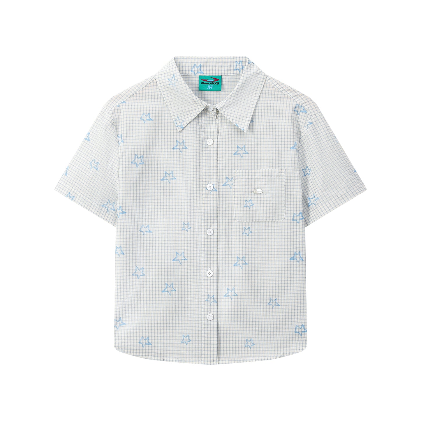 NewJNXS Graffiti Star Plaid Couple Tee