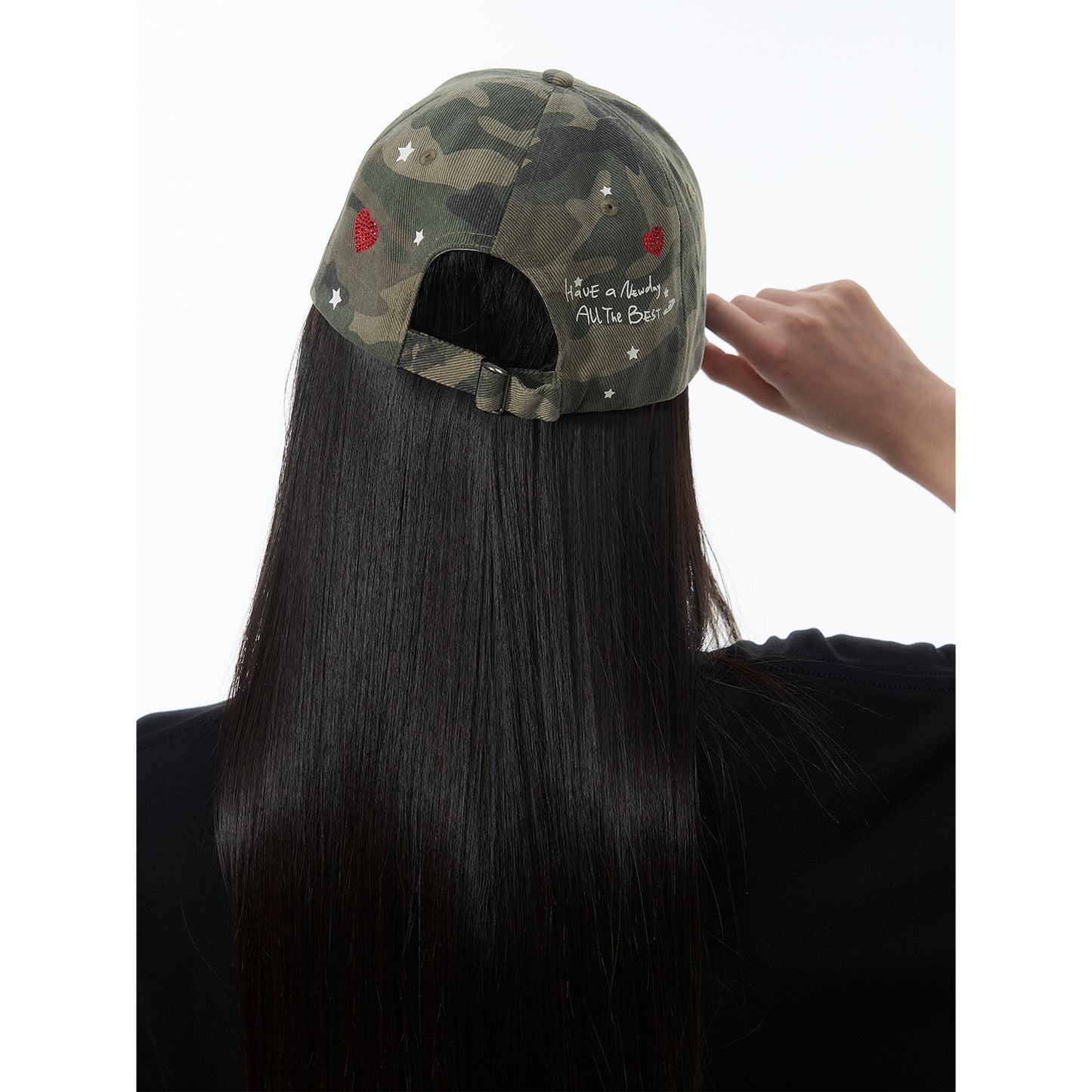 NewJNXS Distressed Camo Baseball Cap
