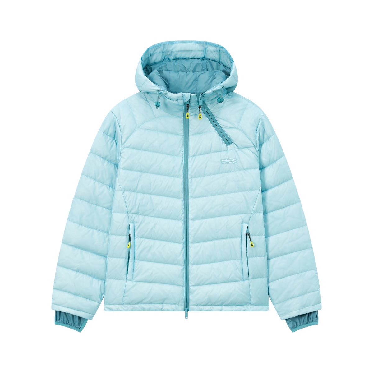 NewJNXS「Cold Isle Blue Series」 Diagonal-Zip Puffer Jacket