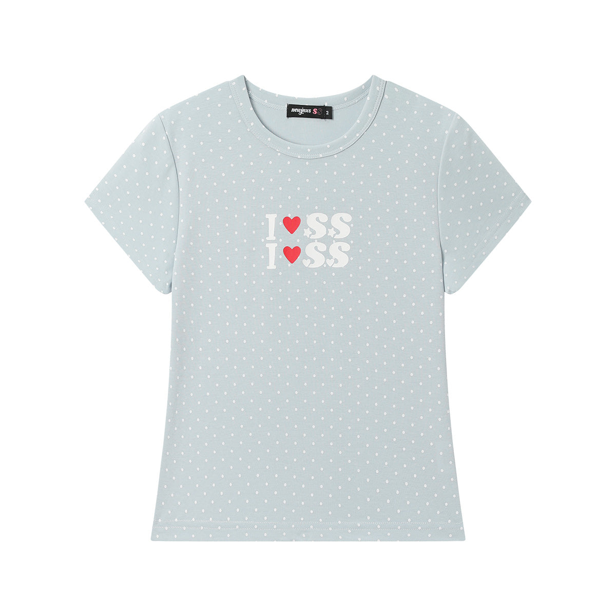 NewJNXS SS All-Over Polka Dot Relaxed-Fit T-Shirt