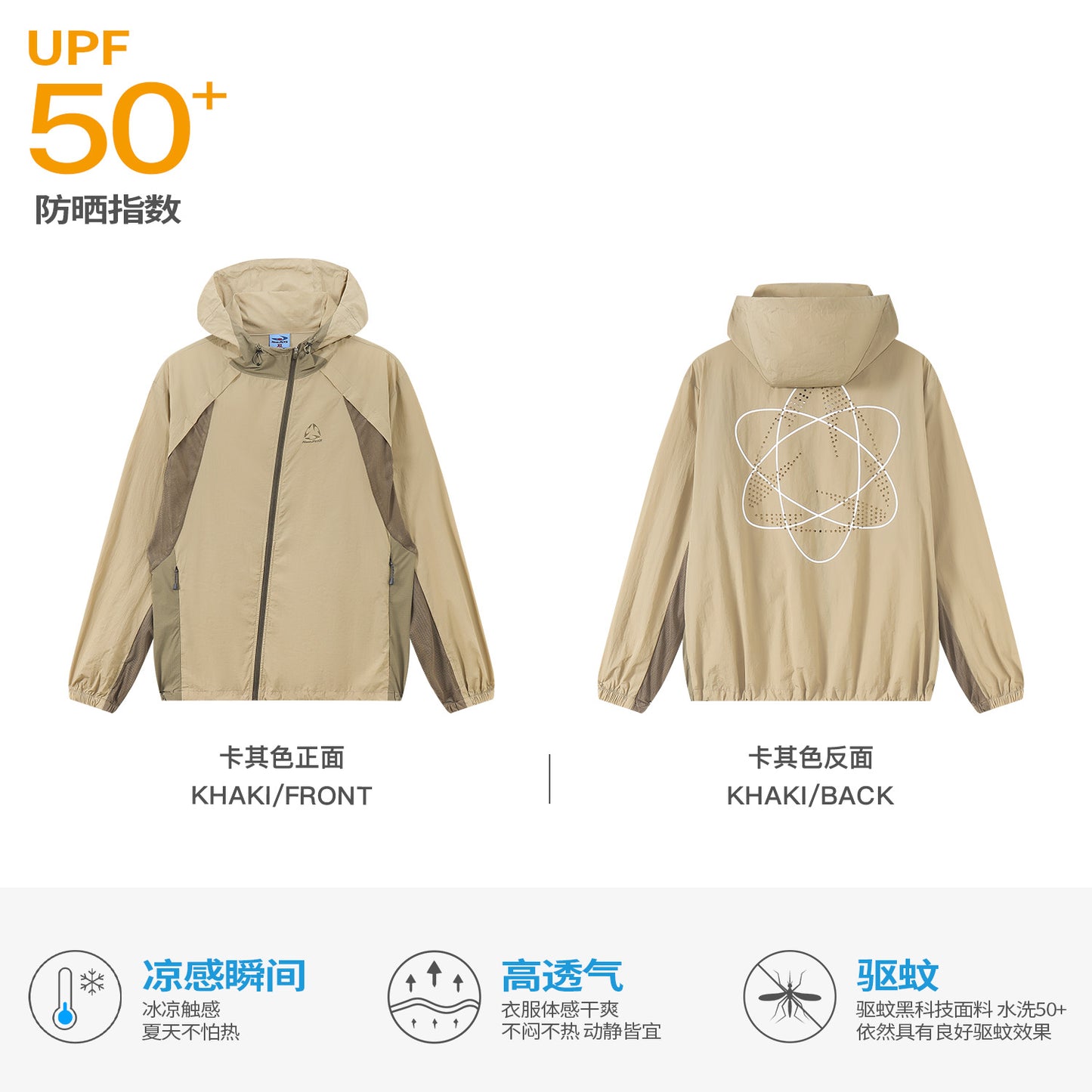 NewJNXS Lightweight Cooling Mosquito-Repellent Sun Protection Jacket – Unisex