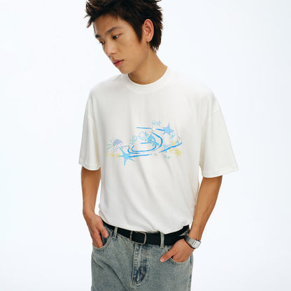 NewJNXS Seashell Ocean  Couple Tee