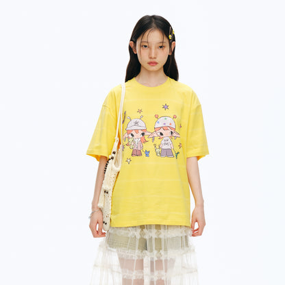 NewJNXS 'Homie' Striped Cotton T-Shirt