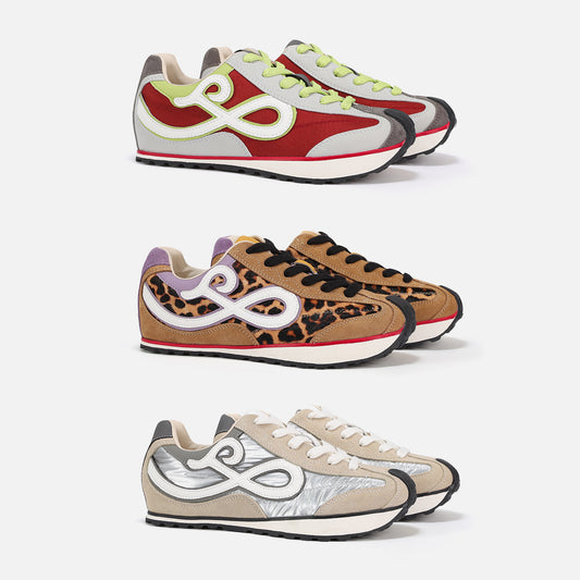 NewJNXS Lightweight Hidden Lift Retro Runner Sneakers