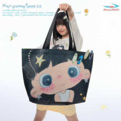 【NewJNXS × Kuku 2.0】Star Polka Dot Reversible Tote Bag