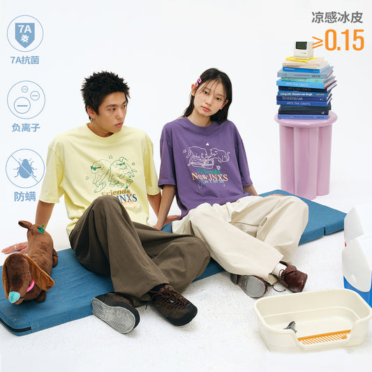 NewJNXS Retro Animal Couple T-Shirt
