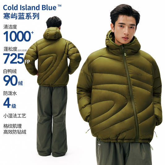 NewJNXS「Cold Isle Blue Series」 Ring Detail Puffer Jacket