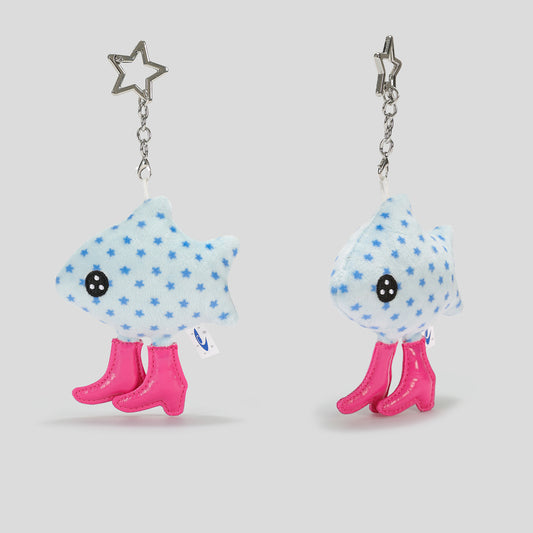 NewJNXS World High-Heel Fish Plush Bag Charm