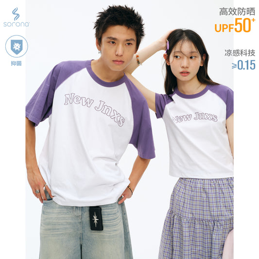 NewJNXS Cooling UV-Protective Contrast Raglan Tee