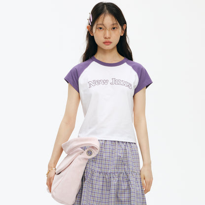 NewJNXS Cooling UV-Protective Contrast Raglan Tee