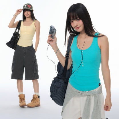 NewJNXS SS Stretch Knit Slim-Fit Camisole