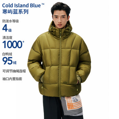 NewJNXS 「Cold Isle Blue Series」Windproof Down Puffer Jacket