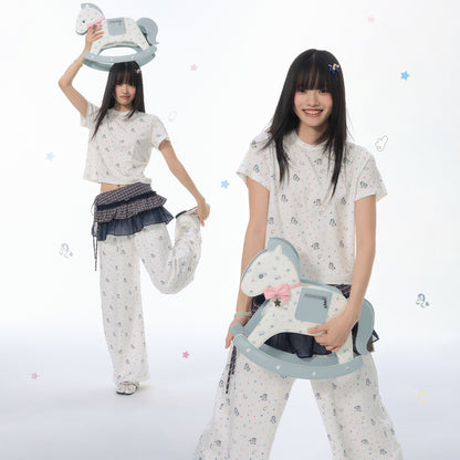 NewJNXS SS Pegasus Lyocell Cropped Tee