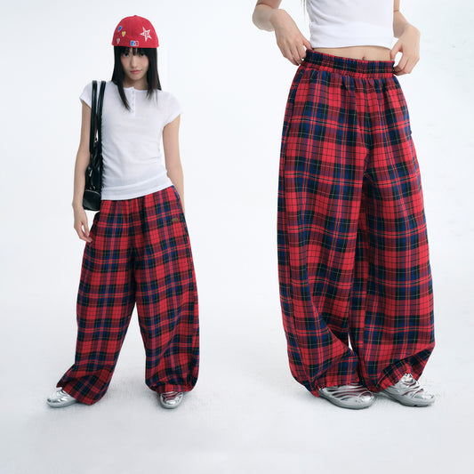 NewJNXS Vintage Color-Block Casual Pants