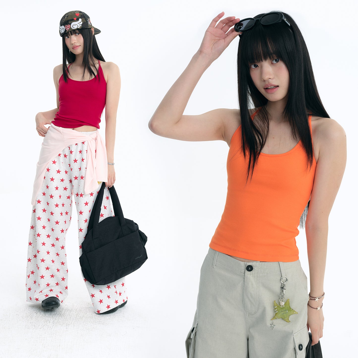 NewJNXS Removable Padded Stretch Slim Camisole Top