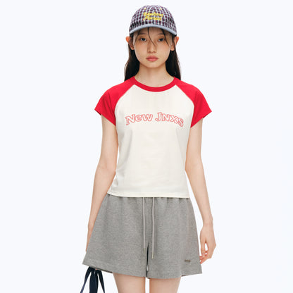 NewJNXS Cooling UV-Protective Contrast Raglan Tee
