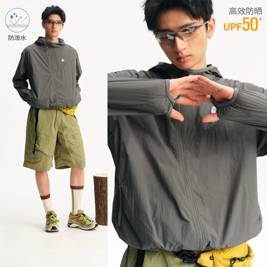 NewJNXS Water-Repellent UV Protection Hooded Jacket