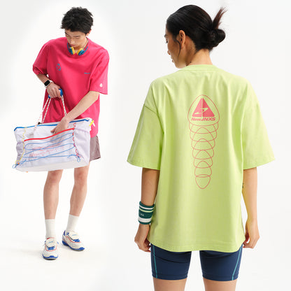 NewJNXS  Heavyweight Washed Contrast Graphic Oversized Tee