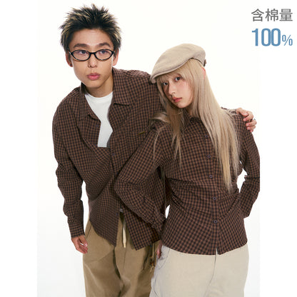 NewJNXS SS Vintage Plaid Shirt