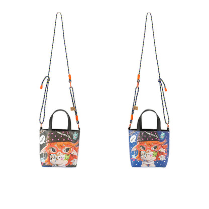 NewJNXS World Alien Girl Graphic Mini Crossbody Bag