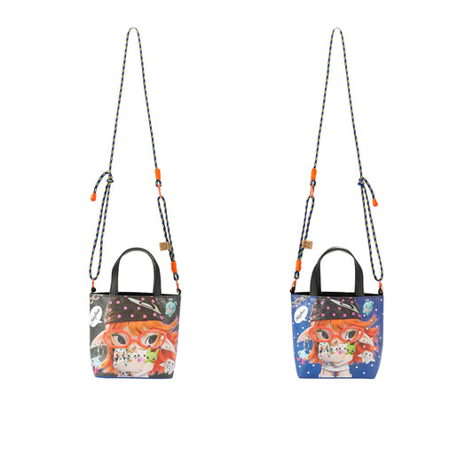 NewJNXS World Alien Girl Graphic Mini Crossbody Bag
