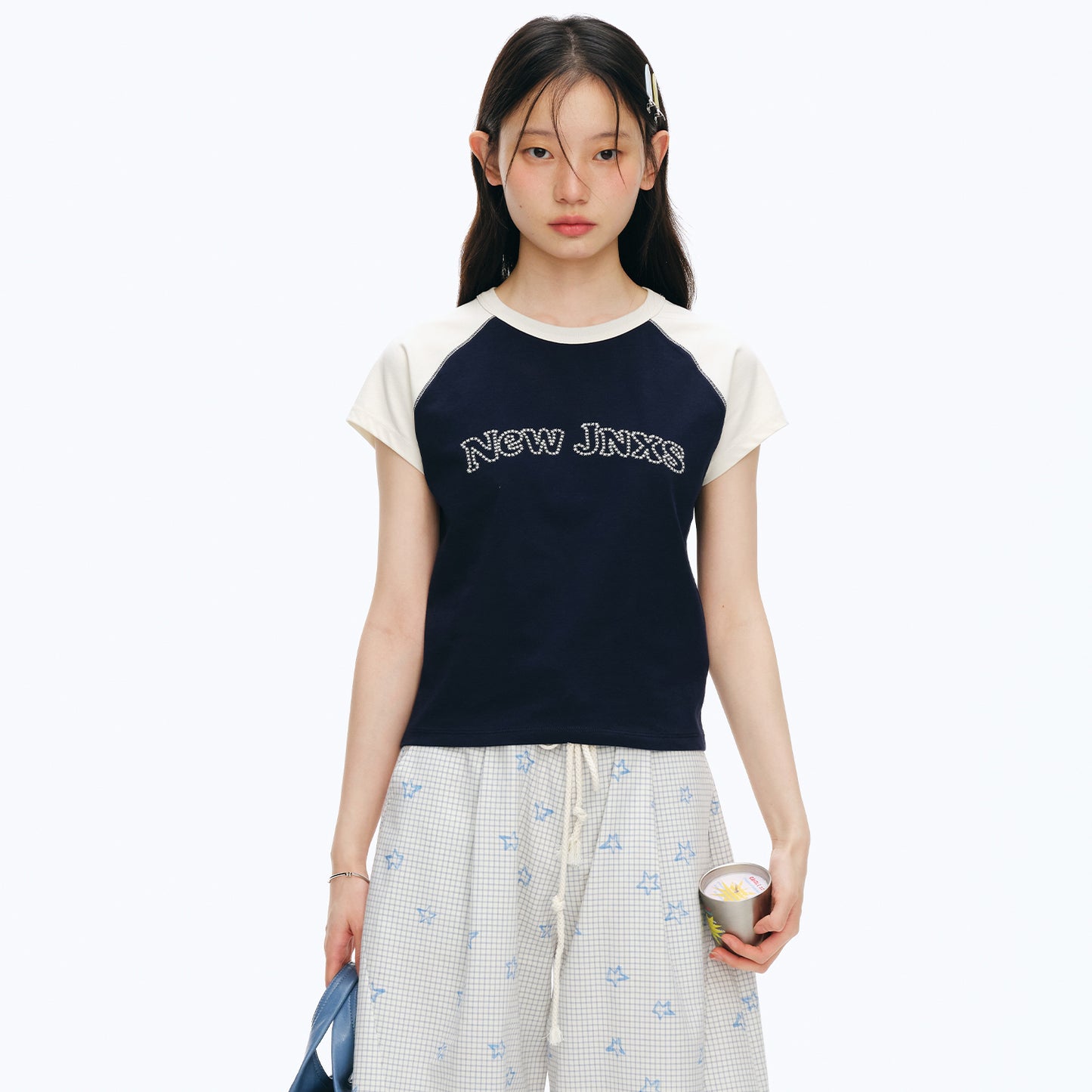 NewJNXS Cooling UV-Protective Contrast Raglan Tee