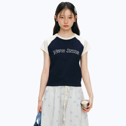 NewJNXS Cooling UV-Protective Contrast Raglan Tee
