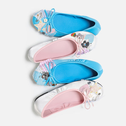 NewJNXS Star Bow Retro Ballet Flats
