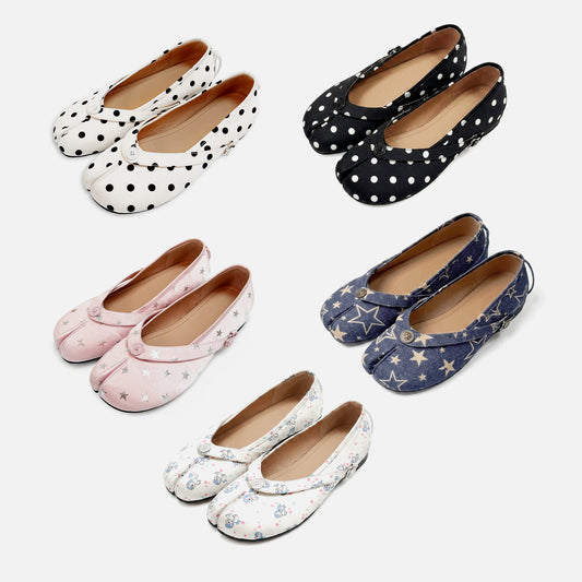 NewJNXS Split-Toe Platform Ballet Flats