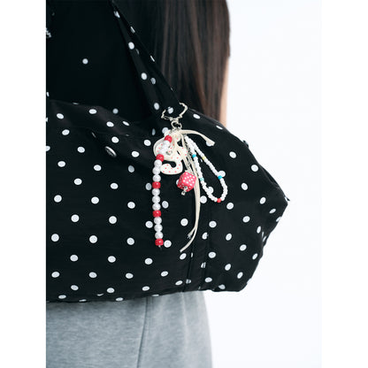 NewJNXS Polka Dot & Music Note Beaded Charm Chain