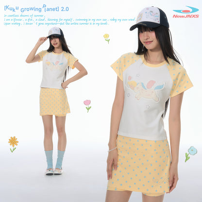 【NewJNXS × Kuku 2.0】Rhinestone Unicorn Fitted Tee