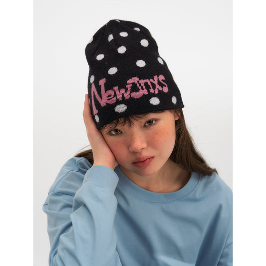 NewJNXS Polka Dot Knit Beanie