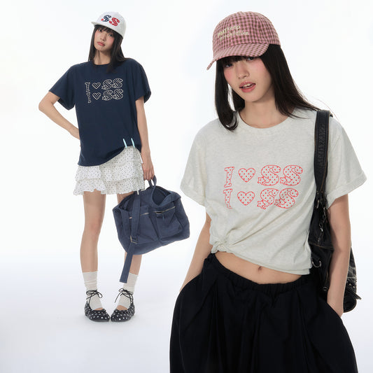 NewJNXS SS Polka Dot Graphic T-Shirt
