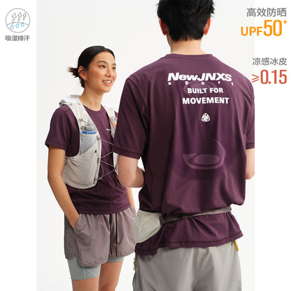 NewJNXS Cooling Sun-Protective Gradient Graphic T-Shirt