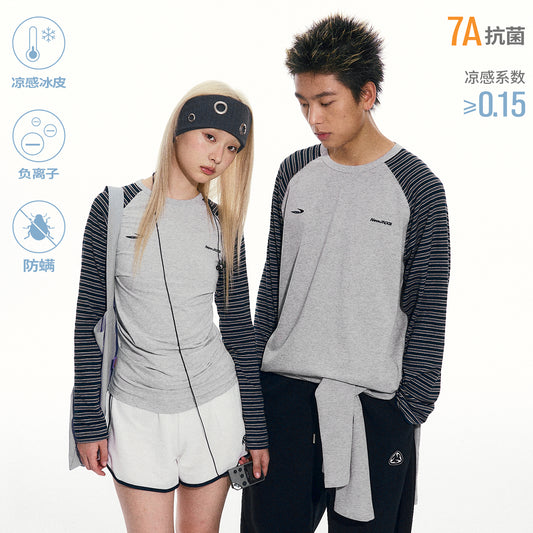 NewJNXS Contrast Stripe Long Sleeve Tee