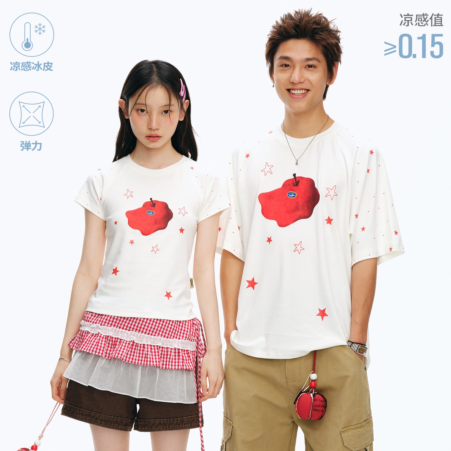 NewJNXS Cooling Apple Star  Family Tee