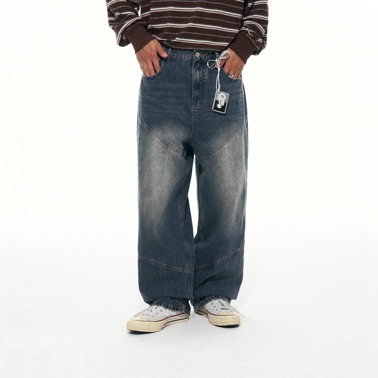 NewJNXS Relaxed Twill Wide-Leg Jeans