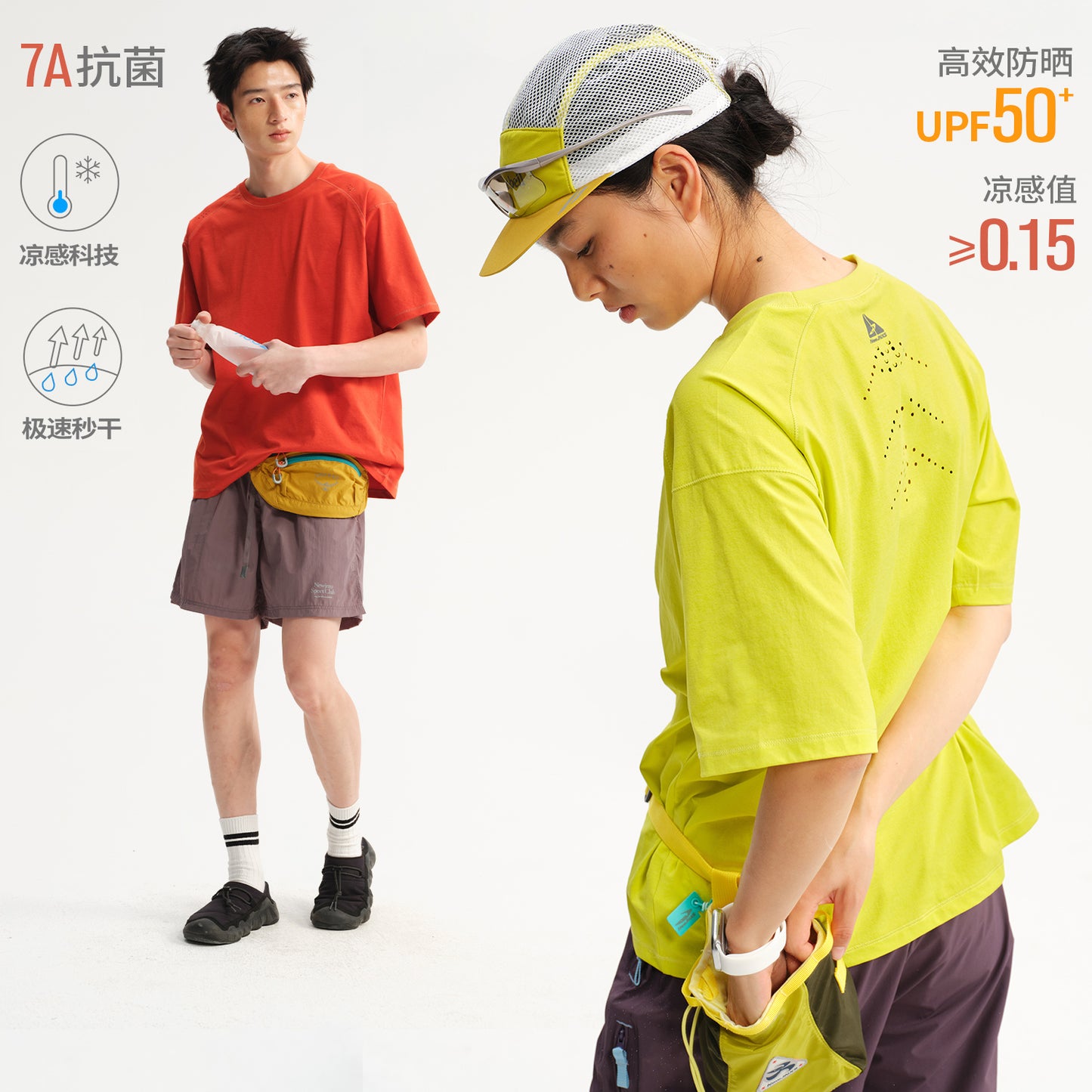 NewJNXS UPF50+ Cooling Quick-Dry Perforated Tee