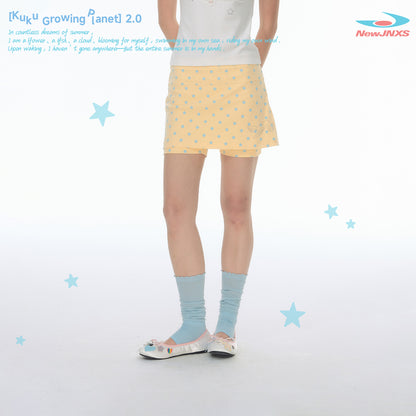【NewJNXS × Kuku 2.0】Star All-Over Print Layered Skort