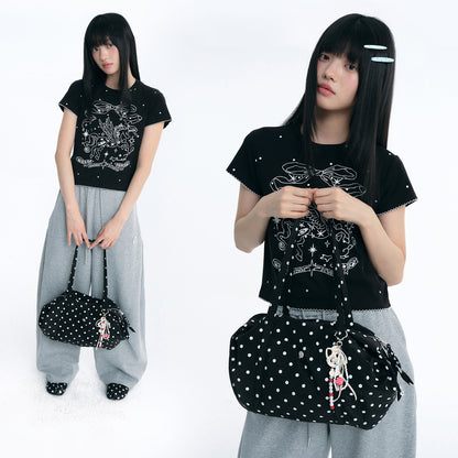 NewJNXS Polka Dot Tote Bag