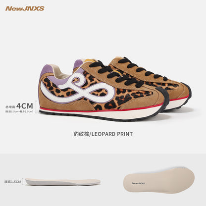 NewJNXS Lightweight Hidden Lift Retro Runner Sneakers