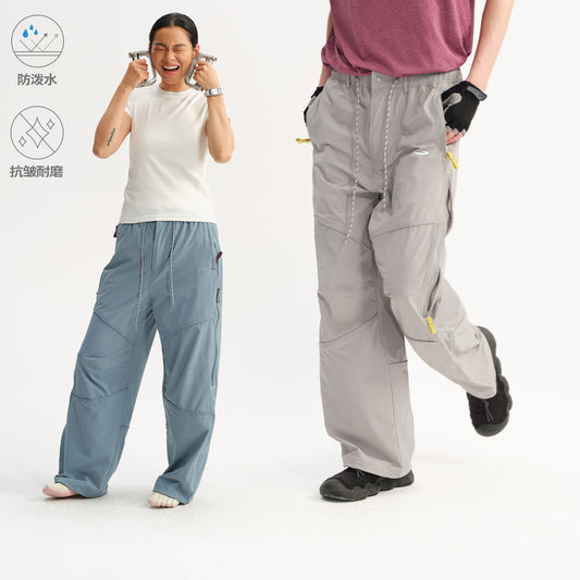 NewJNXS  Outdoor Water-Repellent Panel Softshell Straight Pants