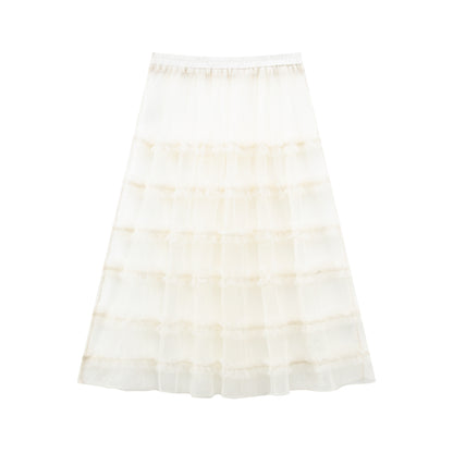 NewJNXS Lightweight Mesh Layering Skirt