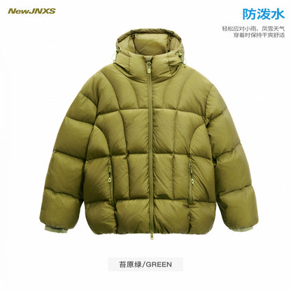 NewJNXS 「Cold Isle Blue Series」Windproof Down Puffer Jacket