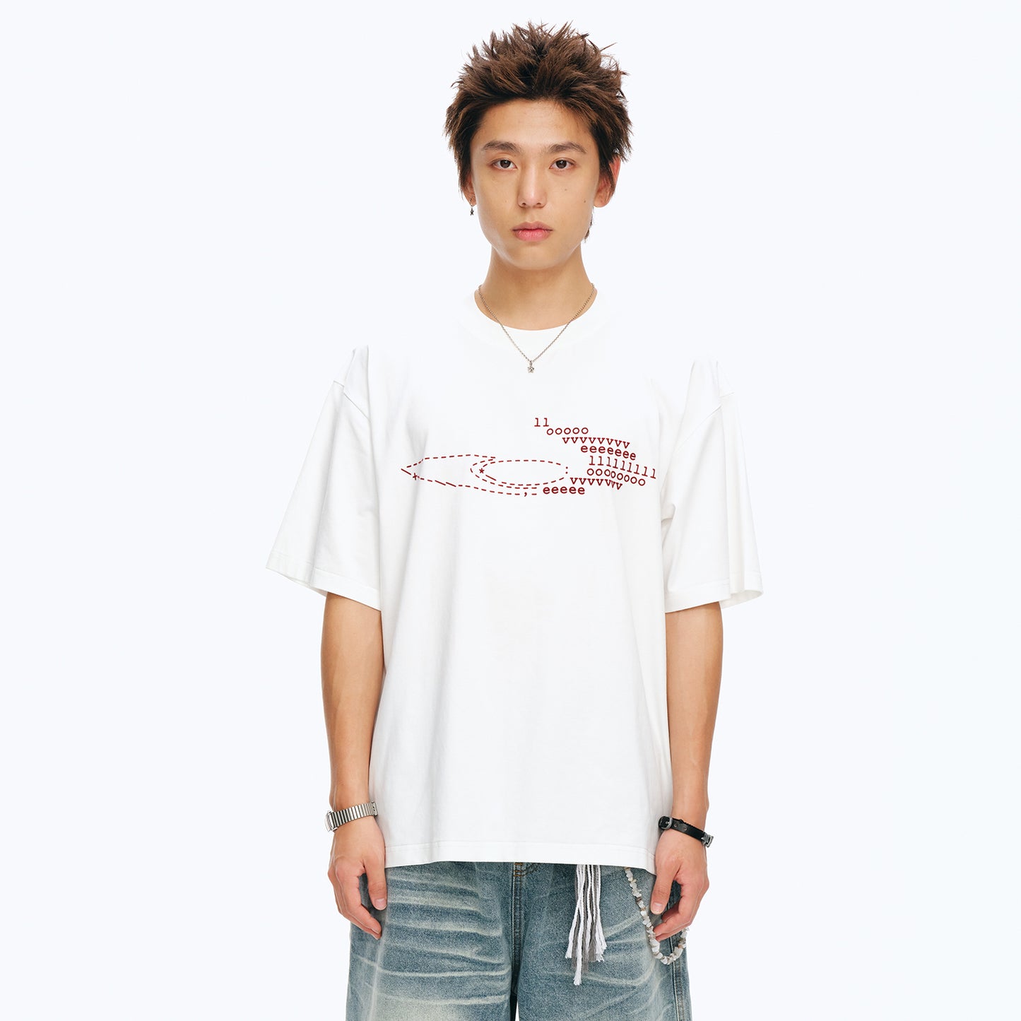 NewJNXS Quick-Dry UV Protection LOVE Graphic Tee