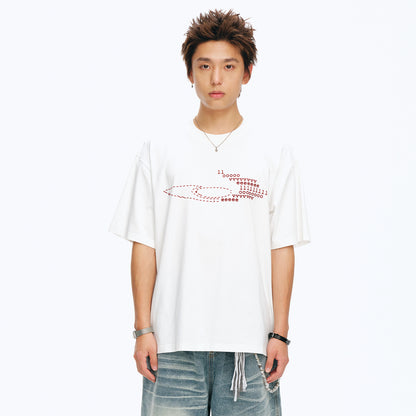 NewJNXS Quick-Dry UV Protection LOVE Graphic Tee