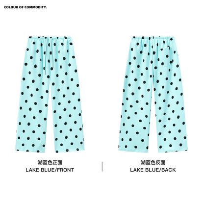 NewJNXS Polka Dot Logo Relaxed-Fit Pants