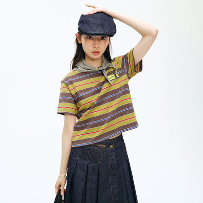 NewJNXS Oversized Striped Couple Tee