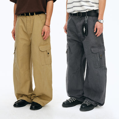 NewJNXS Washed Utility Cargo Pants
