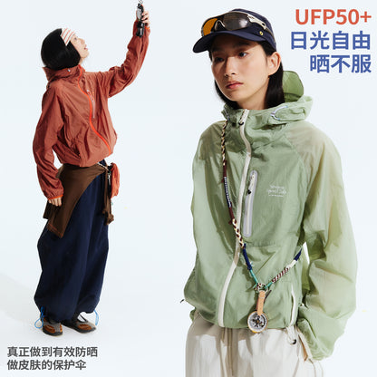 NewJNXS UPF 50+ Hooded Sun Jacket – Water-Repellent & Cooling